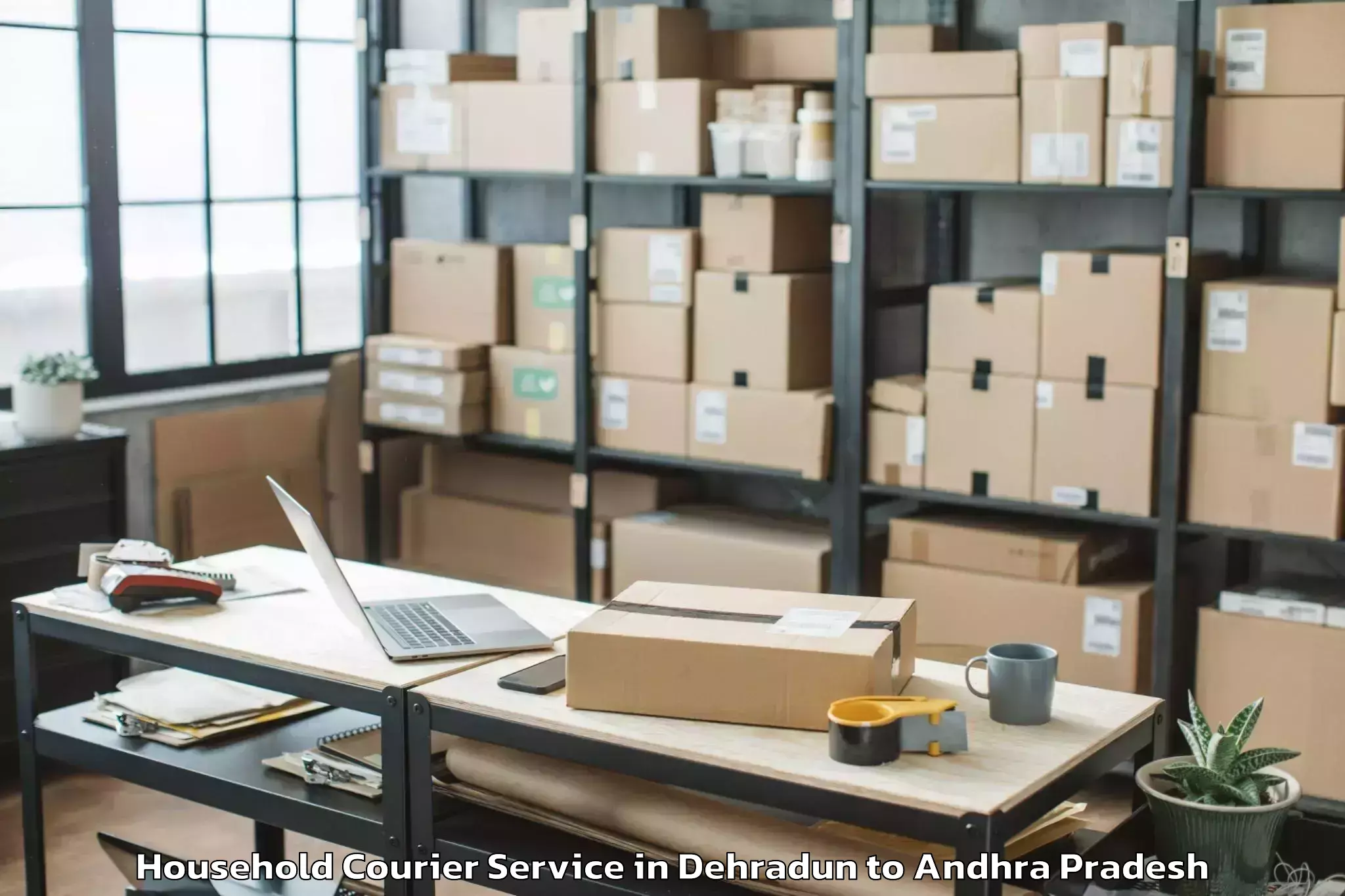 Professional Dehradun to Peddaraveedu Household Courier